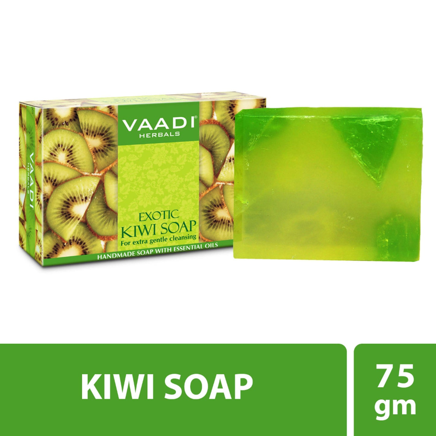 Vaadi Herbals Exotic Kiwi Soap For Extra Gentle Cleansing