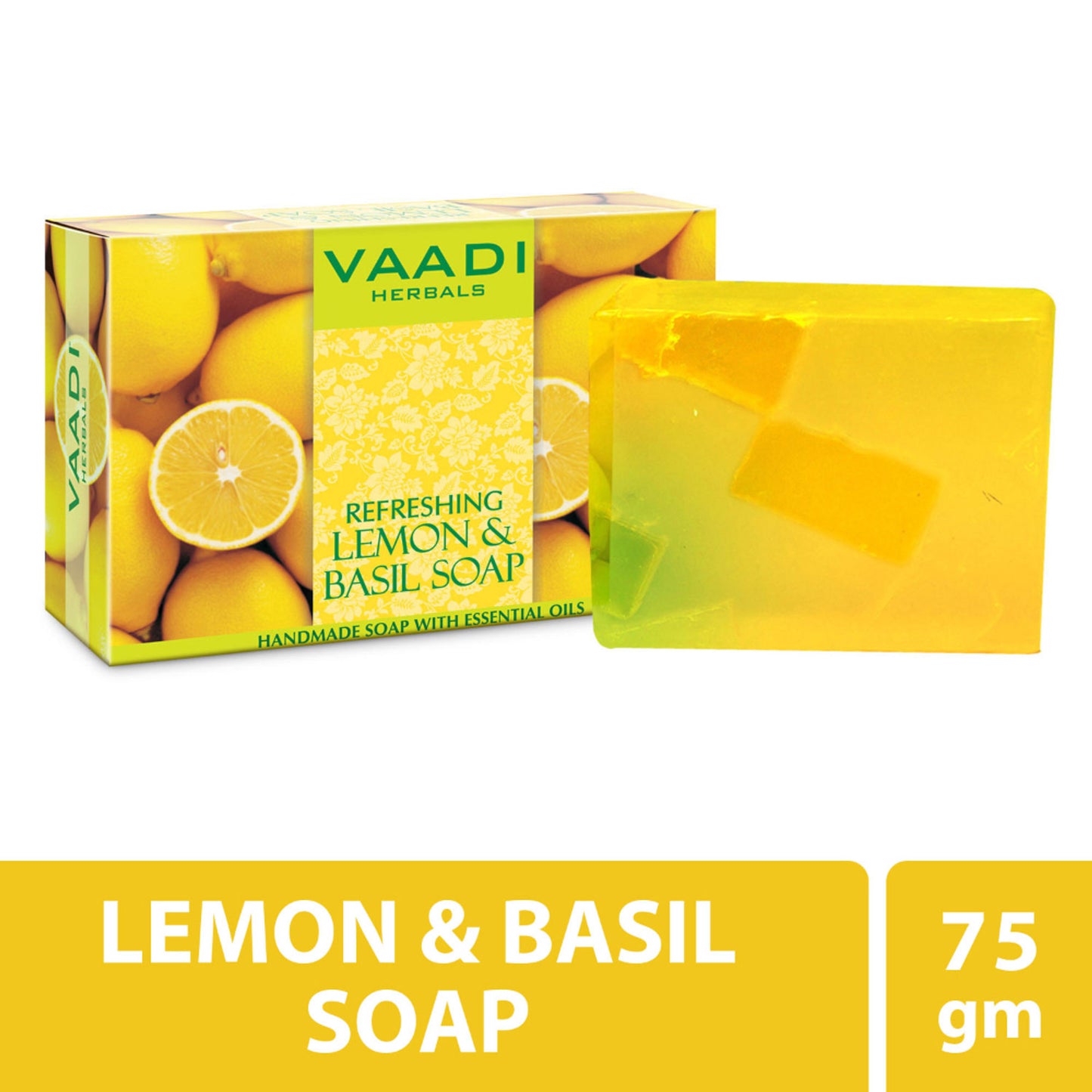Vaadi Herbals Refreshing Lemon And Basil Soap