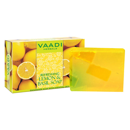 Vaadi Herbals Refreshing Lemon And Basil Soap