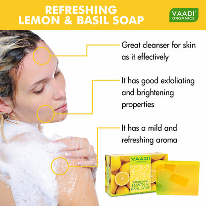 Vaadi Herbals Refreshing Lemon And Basil Soap