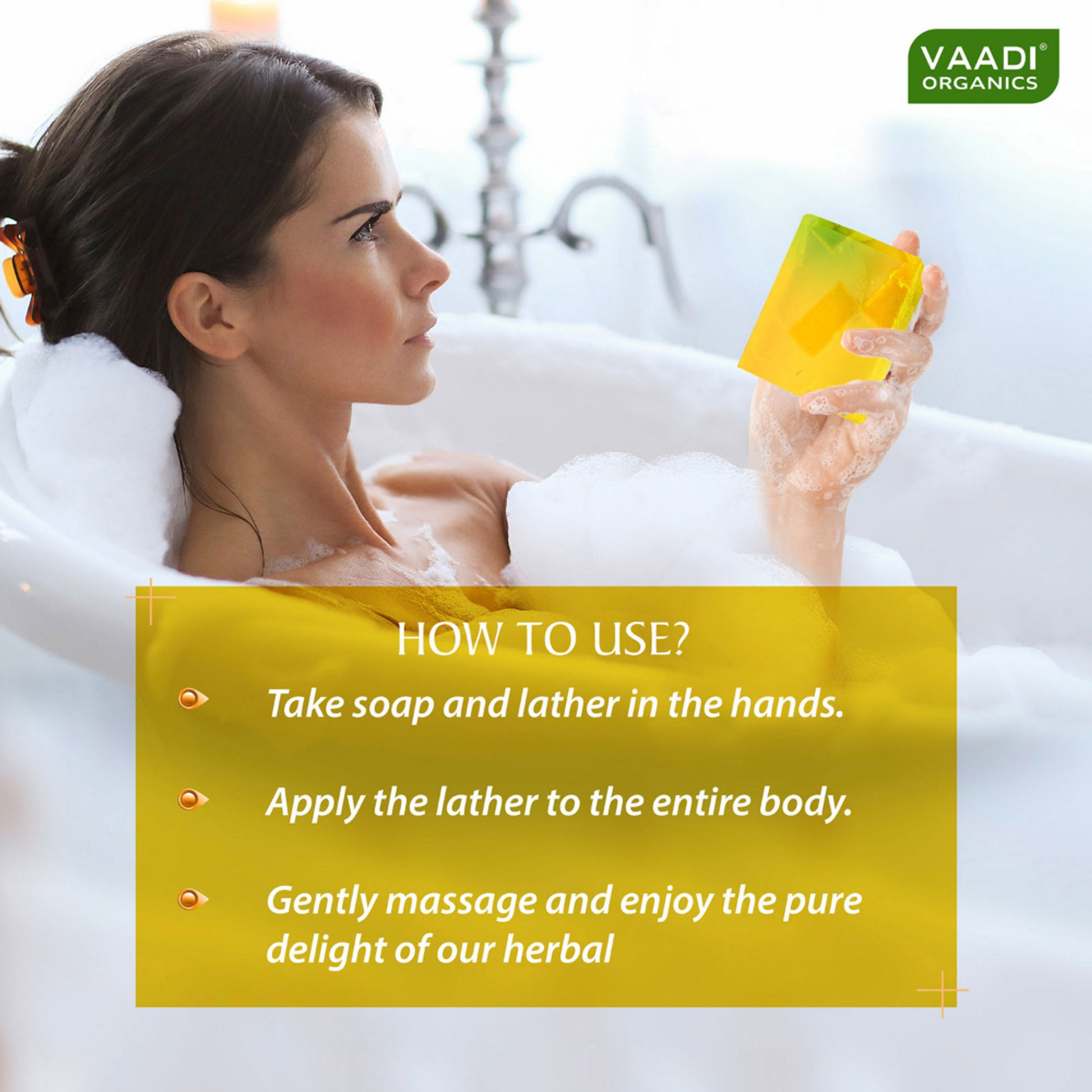 Vaadi Herbals Refreshing Lemon And Basil Soap