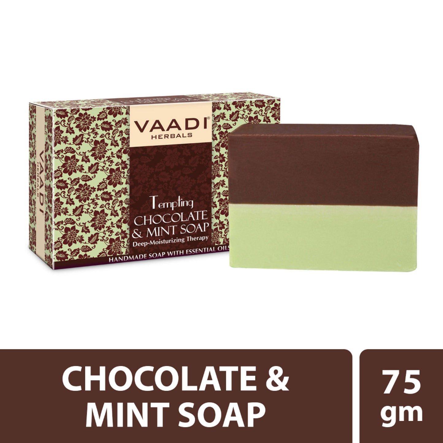 Vaadi Herbals Tempting Chocolate & Mint Soap-Deep Moisturising Therapy