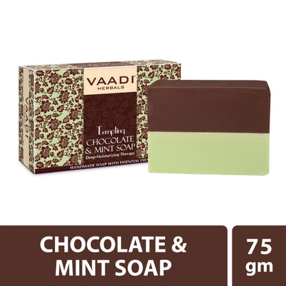 Vaadi Herbals Tempting Chocolate & Mint Soap-Deep Moisturising Therapy