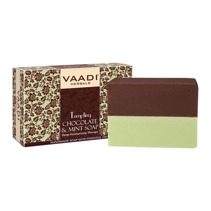 Vaadi Herbals Tempting Chocolate & Mint Soap-Deep Moisturising Therapy