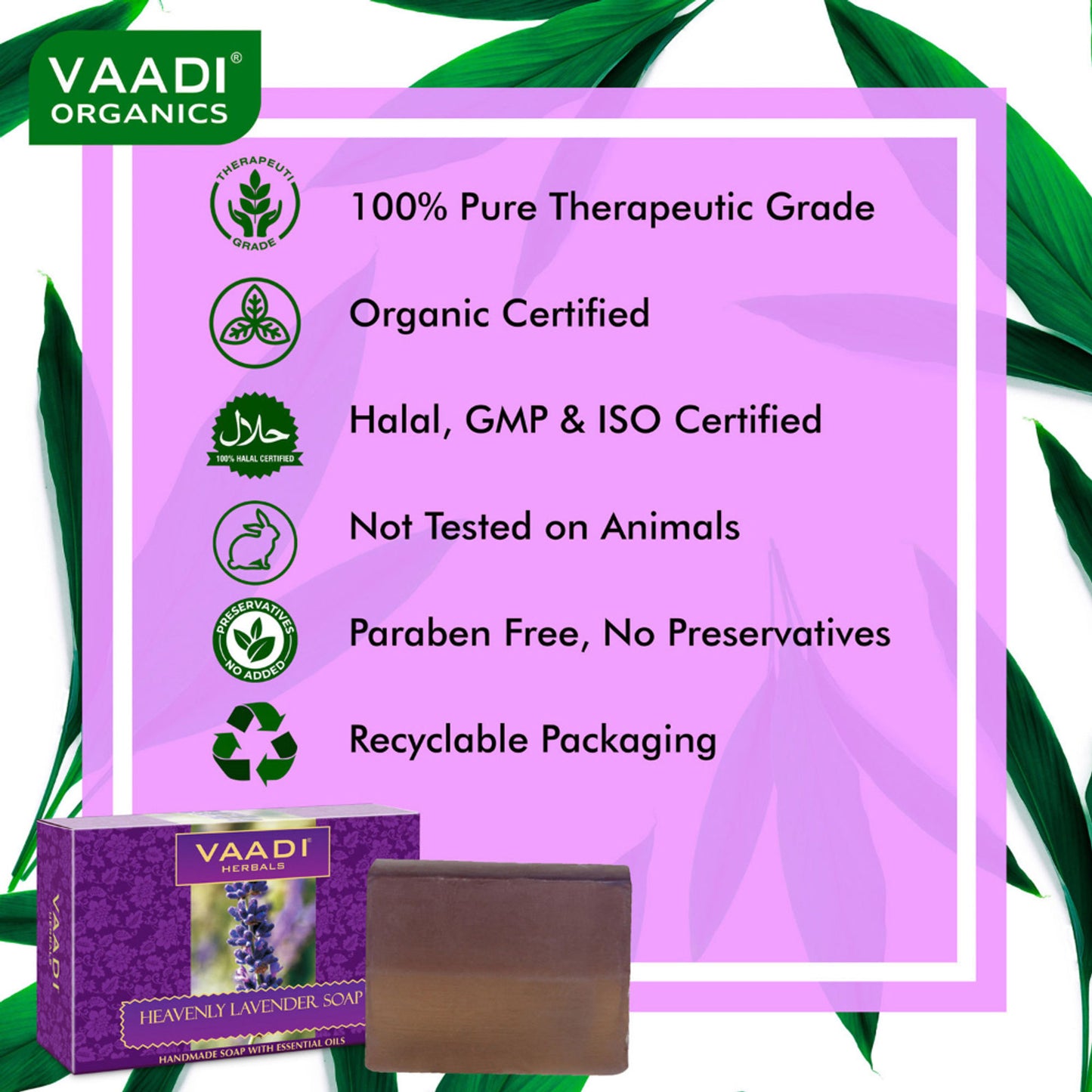 Vaadi Herbals Heavenly Lavender Soap