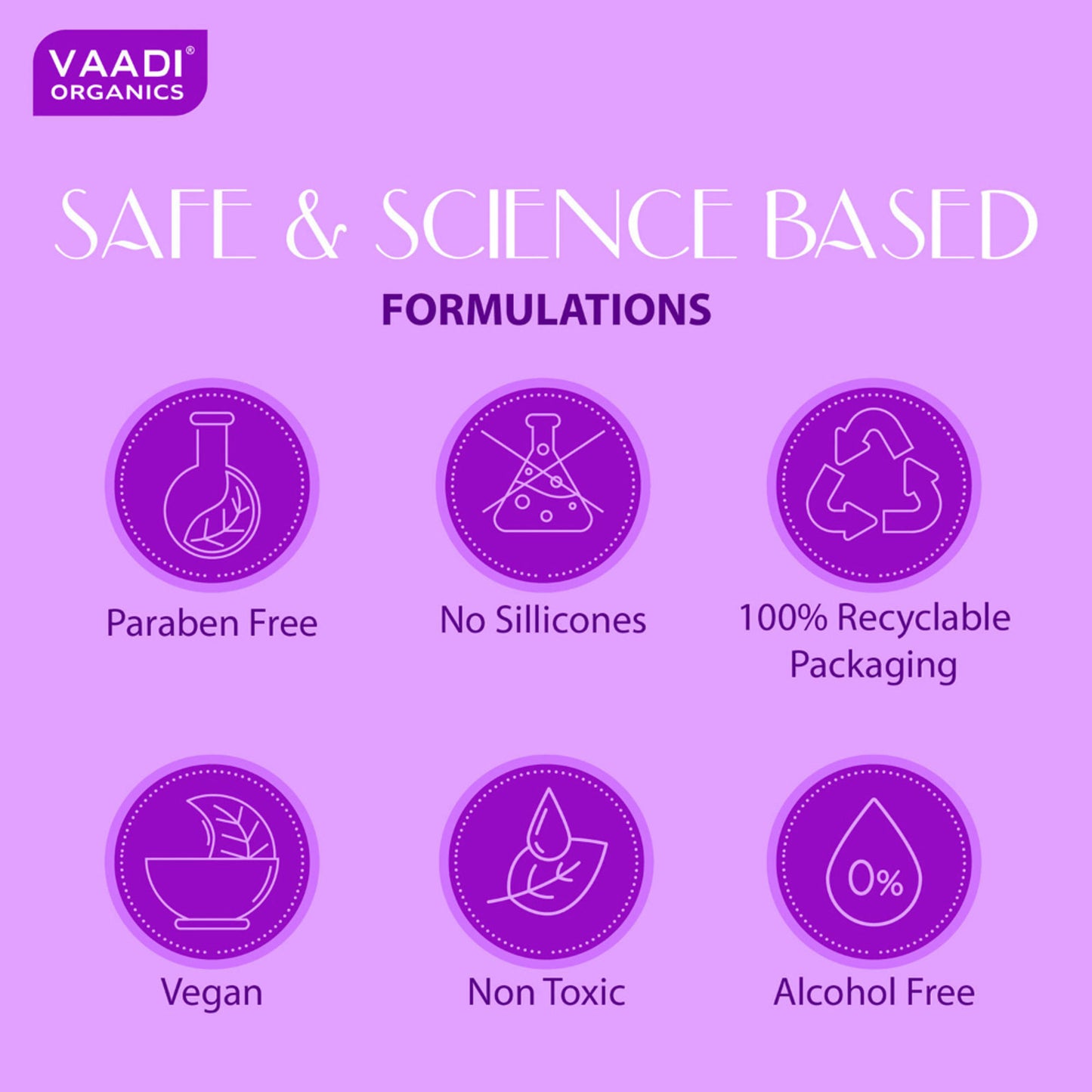 Vaadi Herbals Super Value Pack Of 6 Heavenly Lavender Soap With Essential Oils