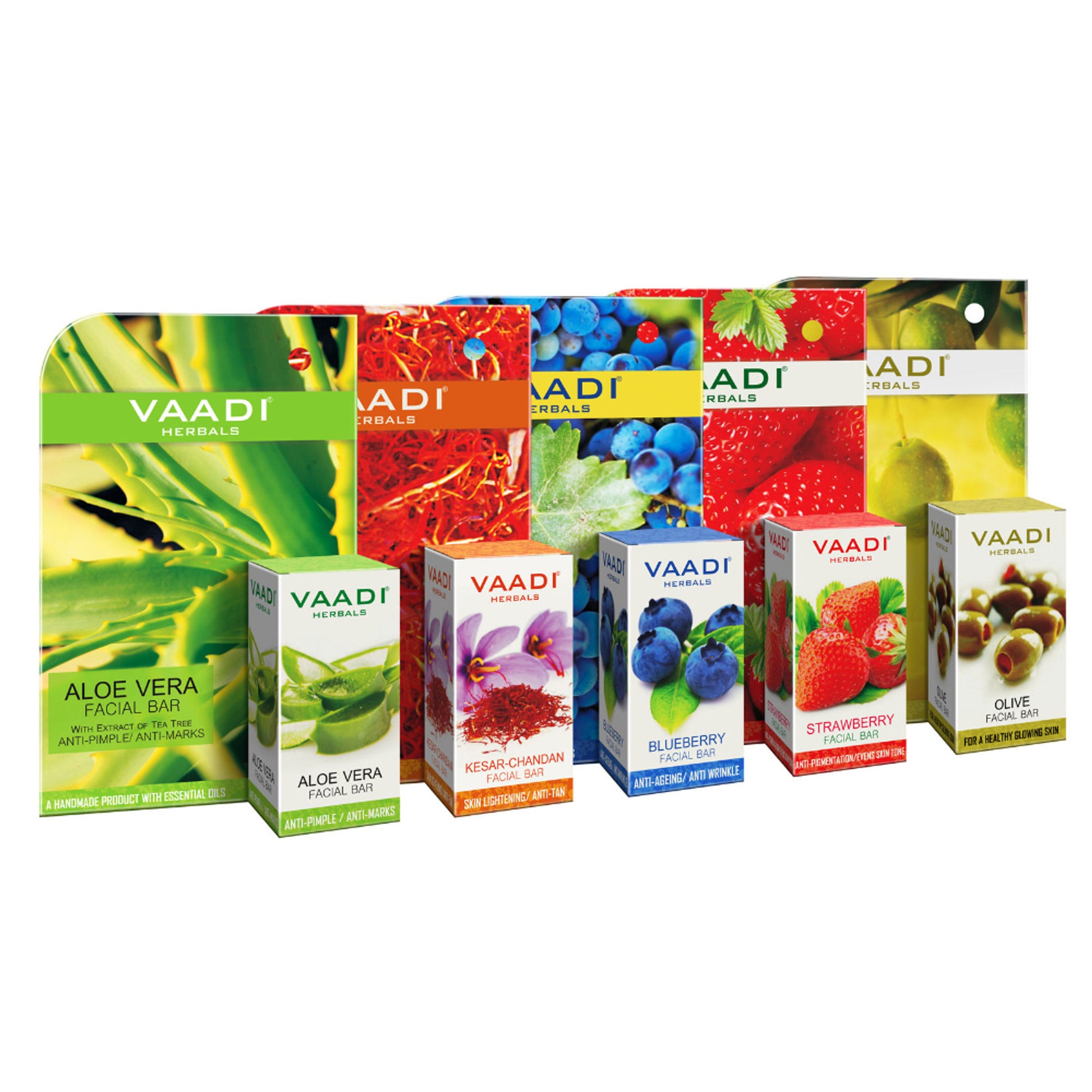Vaadi Herbals Assorted Facial Bar (Pack Of 5)