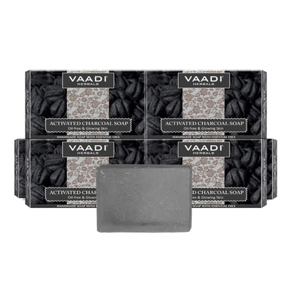 Vaadi Herbals Activated Charcoal Soap - Pack of 6