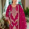 Dhiyona IE Women's Ethnic Motifs Embroidered Zari Kurta with Trousers & Dupatta