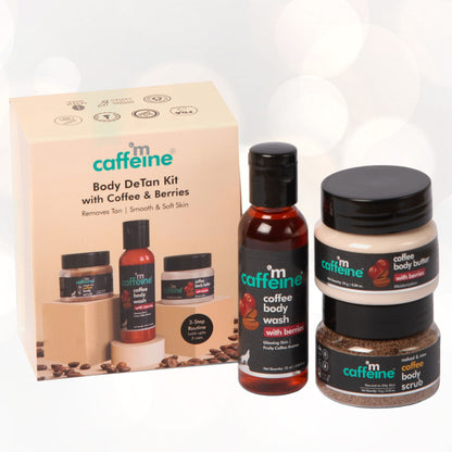 MCaffeine Mini Coffee & Berries Body De-Tan Kit â€“ Valentineâ€™s Day Skincare Gift