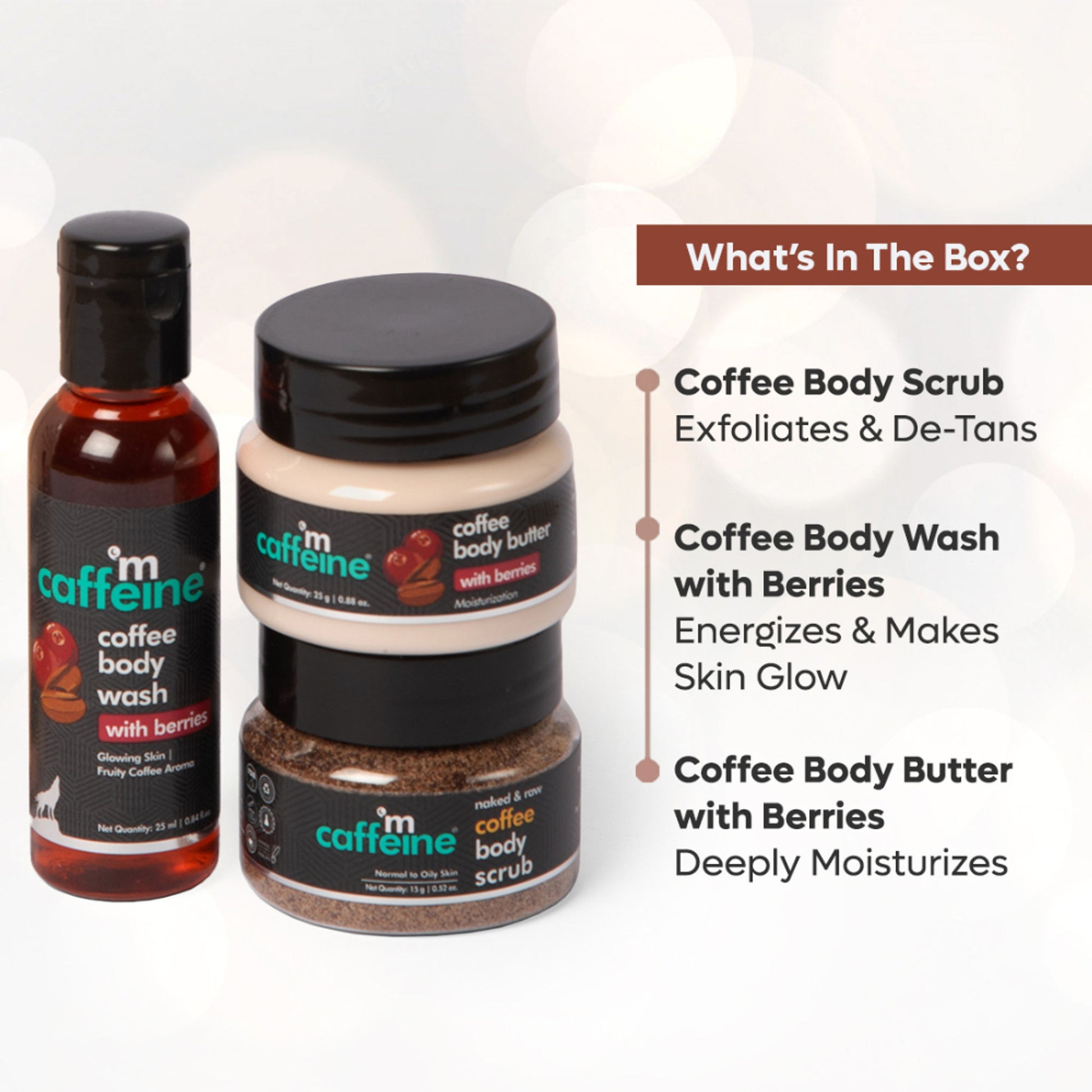 MCaffeine Mini Coffee & Berries Body De-Tan Kit â€“ Valentineâ€™s Day Skincare Gift