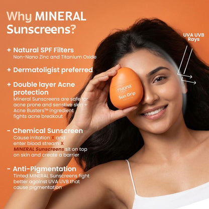 Rivona Naturals Sundrip 100% Mineral Fluid Tinted Sunscreen SPF 50 PA ++ - 05 Neutral Tan
