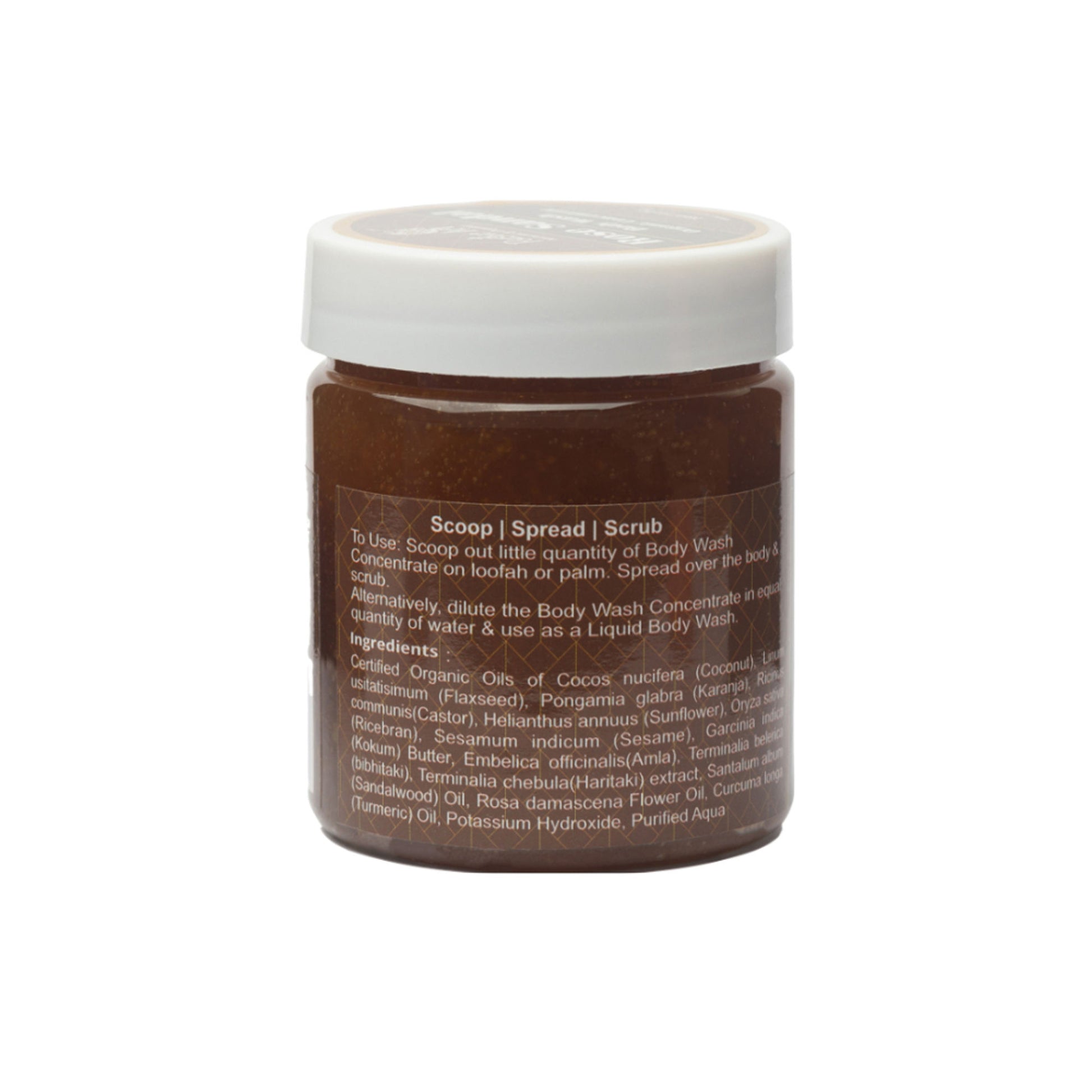 Rustic Art Organic Rose Sandal Body Wash Concentrate
