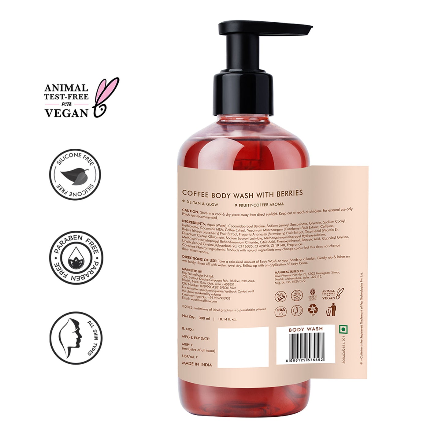 MCaffeine Coffee & Berries Body Wash
