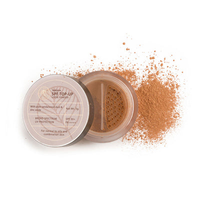 Sandiva SPF Top-Up Loose Powder with Zinc Oxide, SPF 30+ PA++++, UV Protection, No White Cast - Tint 22
