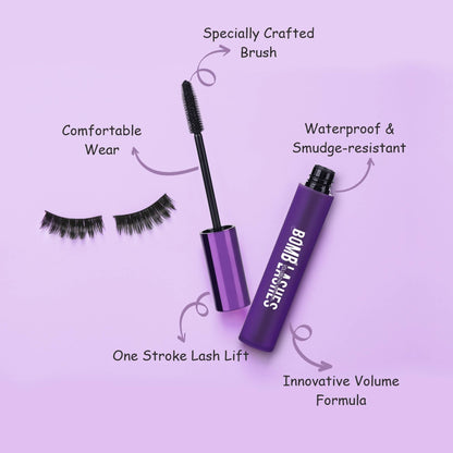 Matt look Bomb Lashes Volumizing Mascara - Black