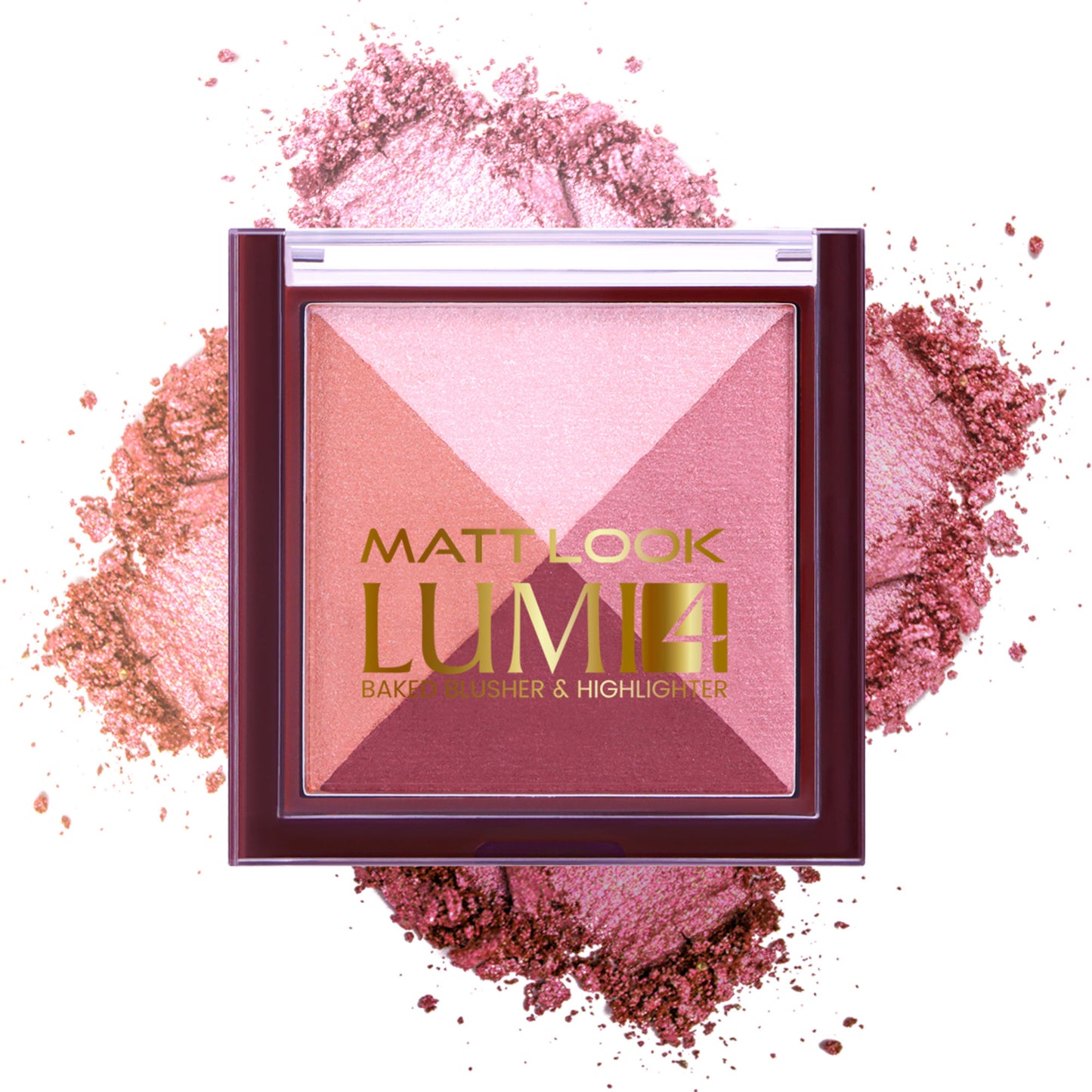 Matt look Lumi 4 Baked Blusher & Highlighter - Goddess Dust