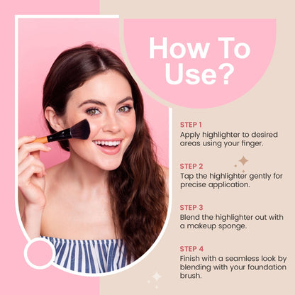 Matt look Lumi 4 Baked Blusher & Highlighter - Goddess Dust
