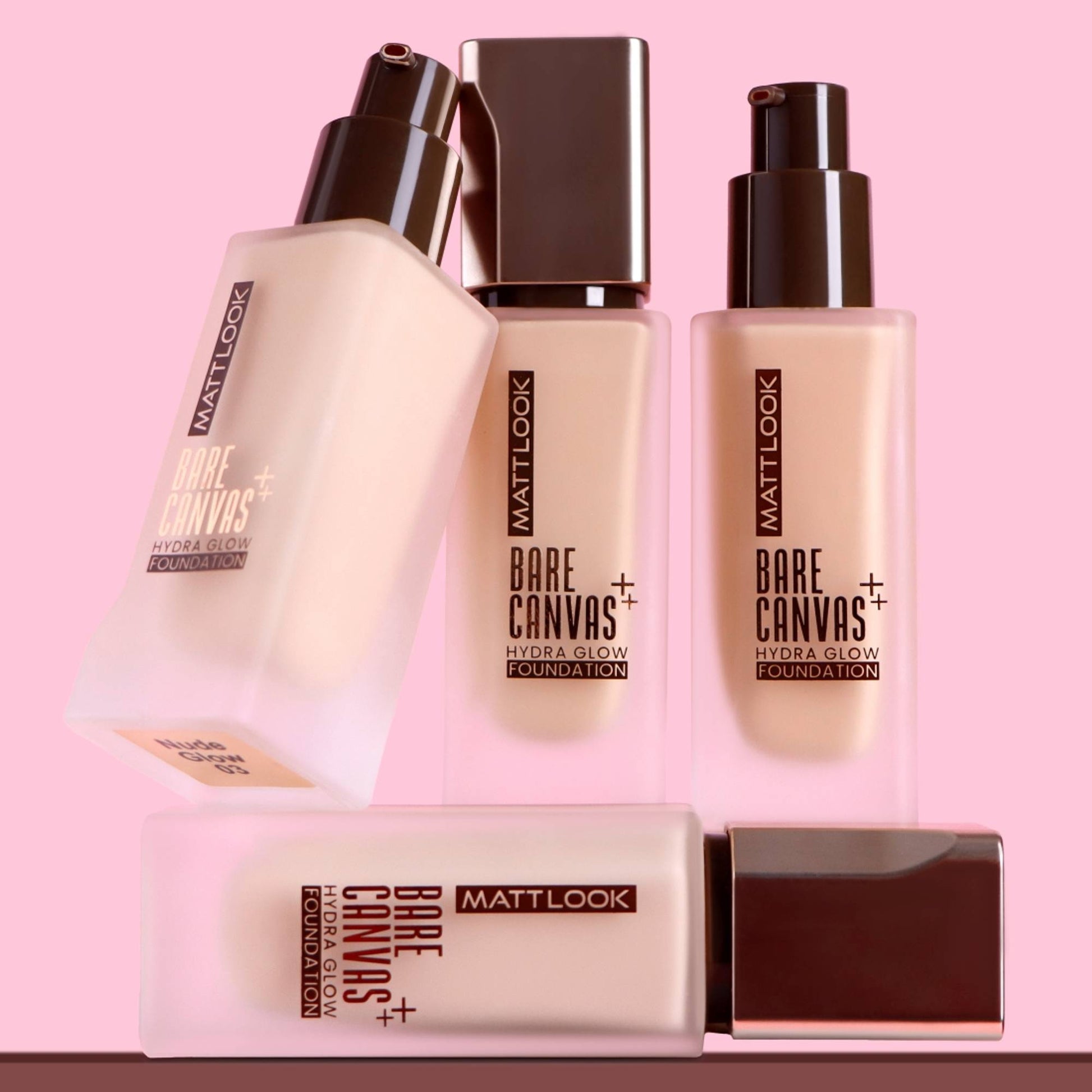 Matt look Bare Canvas Hydra Foundation - Rose Glow