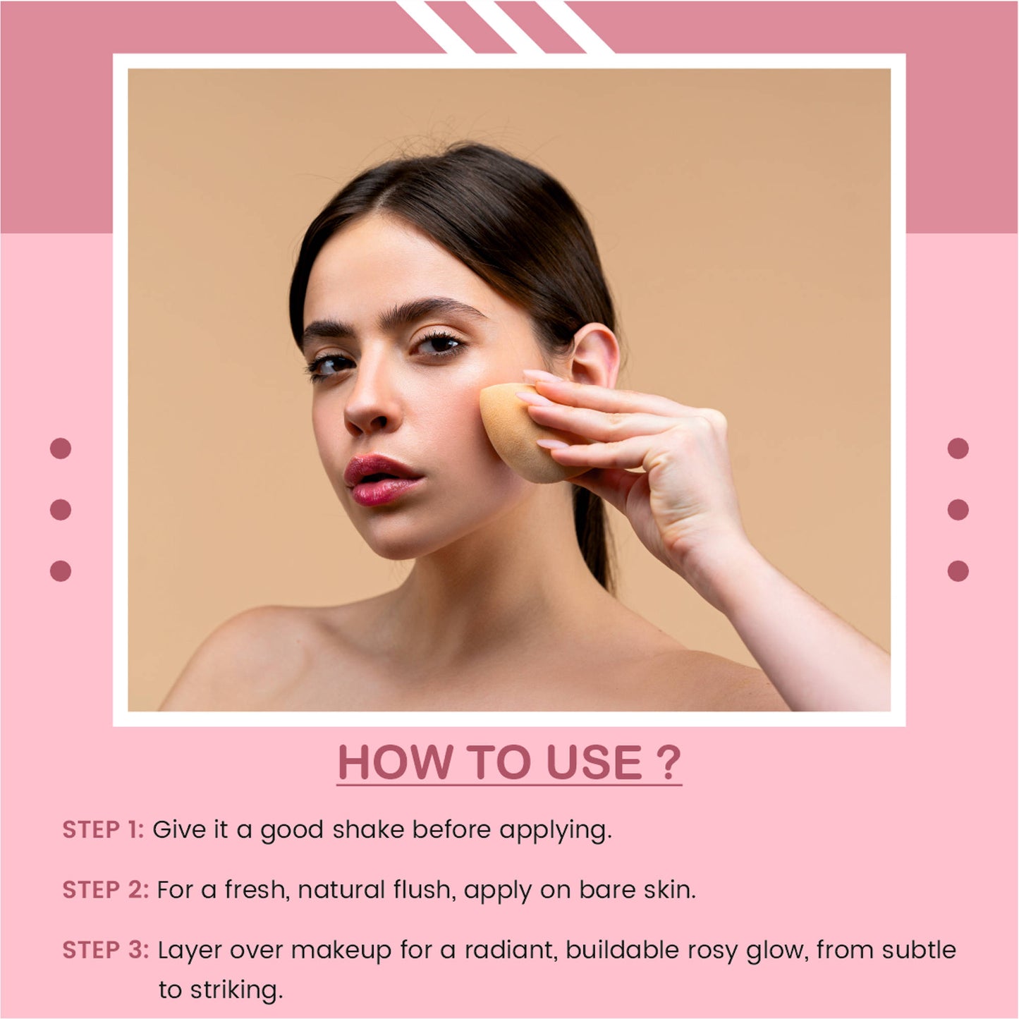 Matt look Glow Strobe Highlighting Primer - Rosy Glow