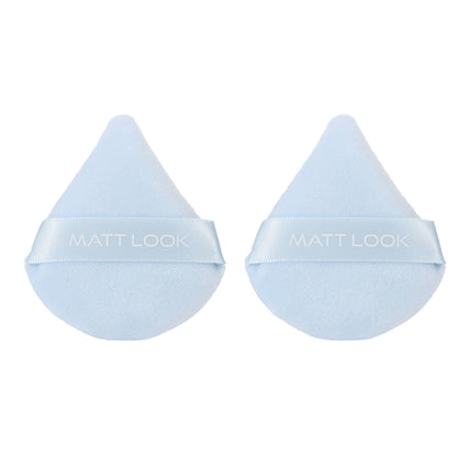 Matt look Pizza Clouds Powder Blue Puff - Pack Of 2