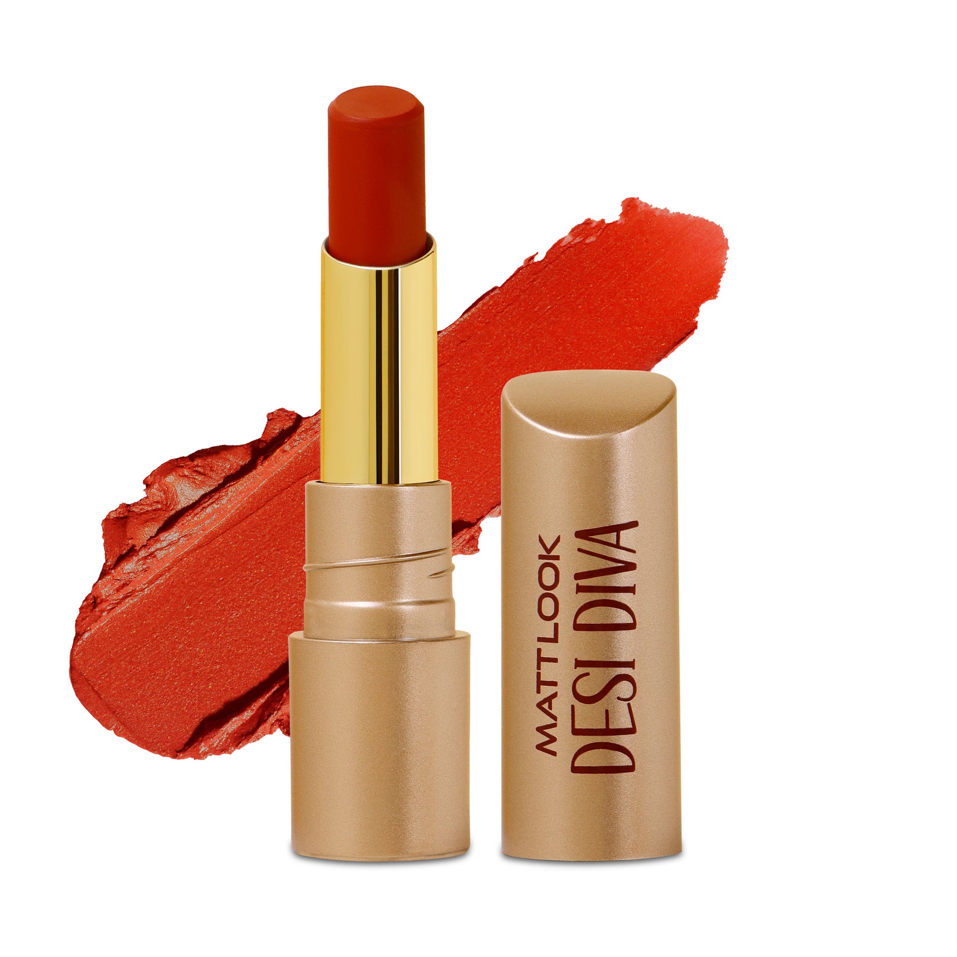 Matt look Desi Diva HD Matte Lipstick - Red Obsession-04