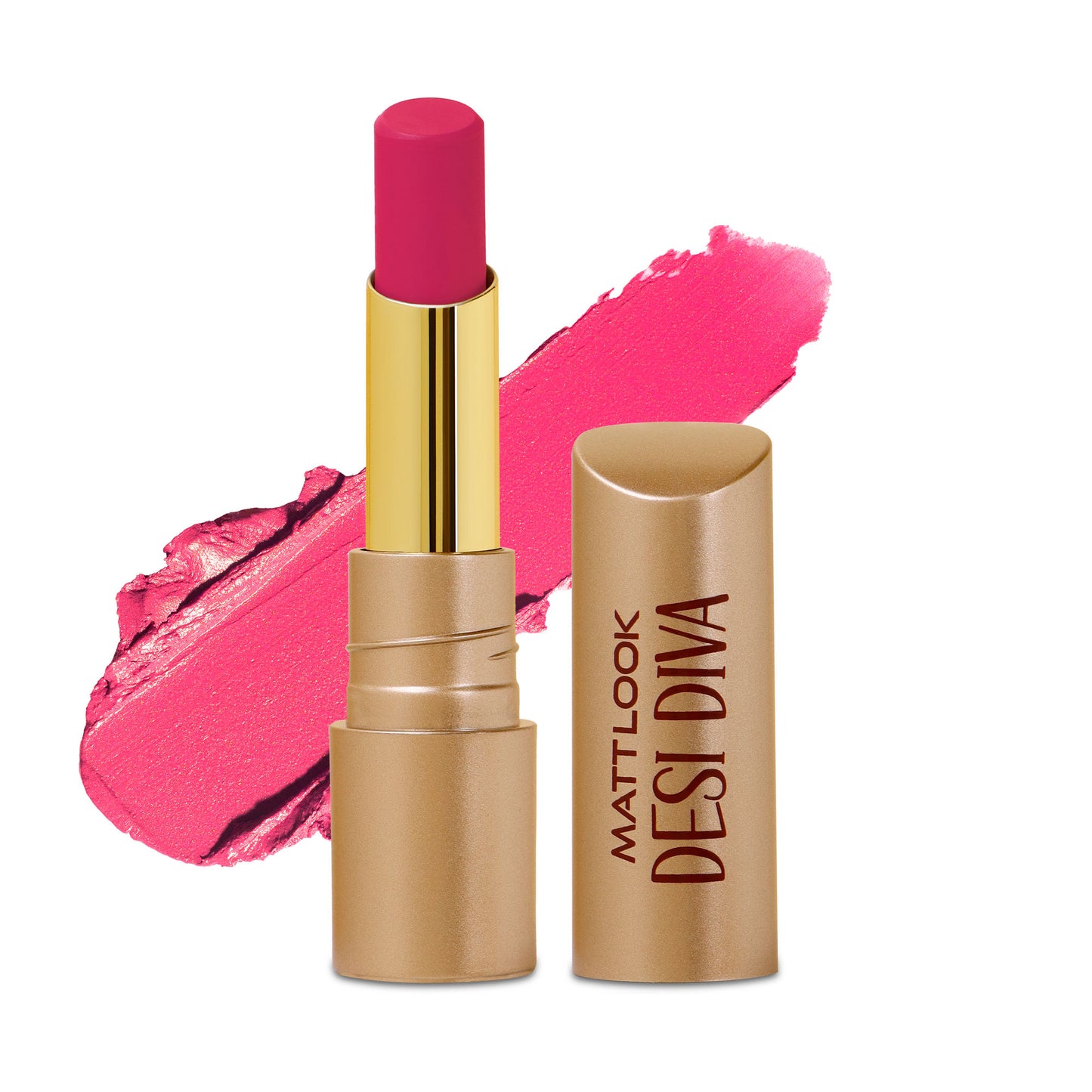 Matt look Desi Diva HD Matte Lipstick - Bold Magenta-08