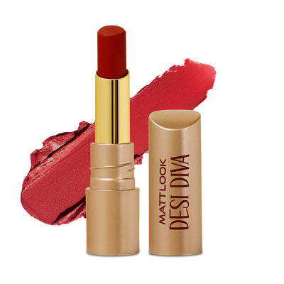 Matt look Desi Diva HD Matte Lipstick - Maroon Fever-09