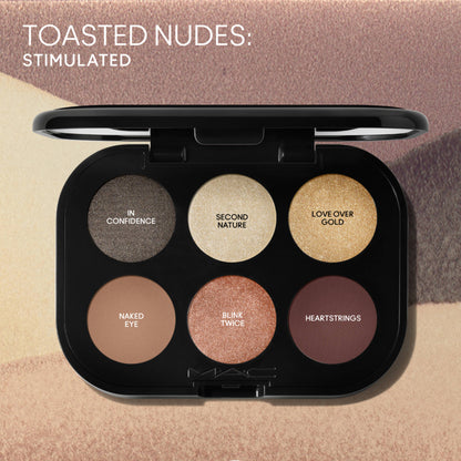 M.A.C Connect In Colour X6 Eye Shadow Palette - Nuanced Neutrals