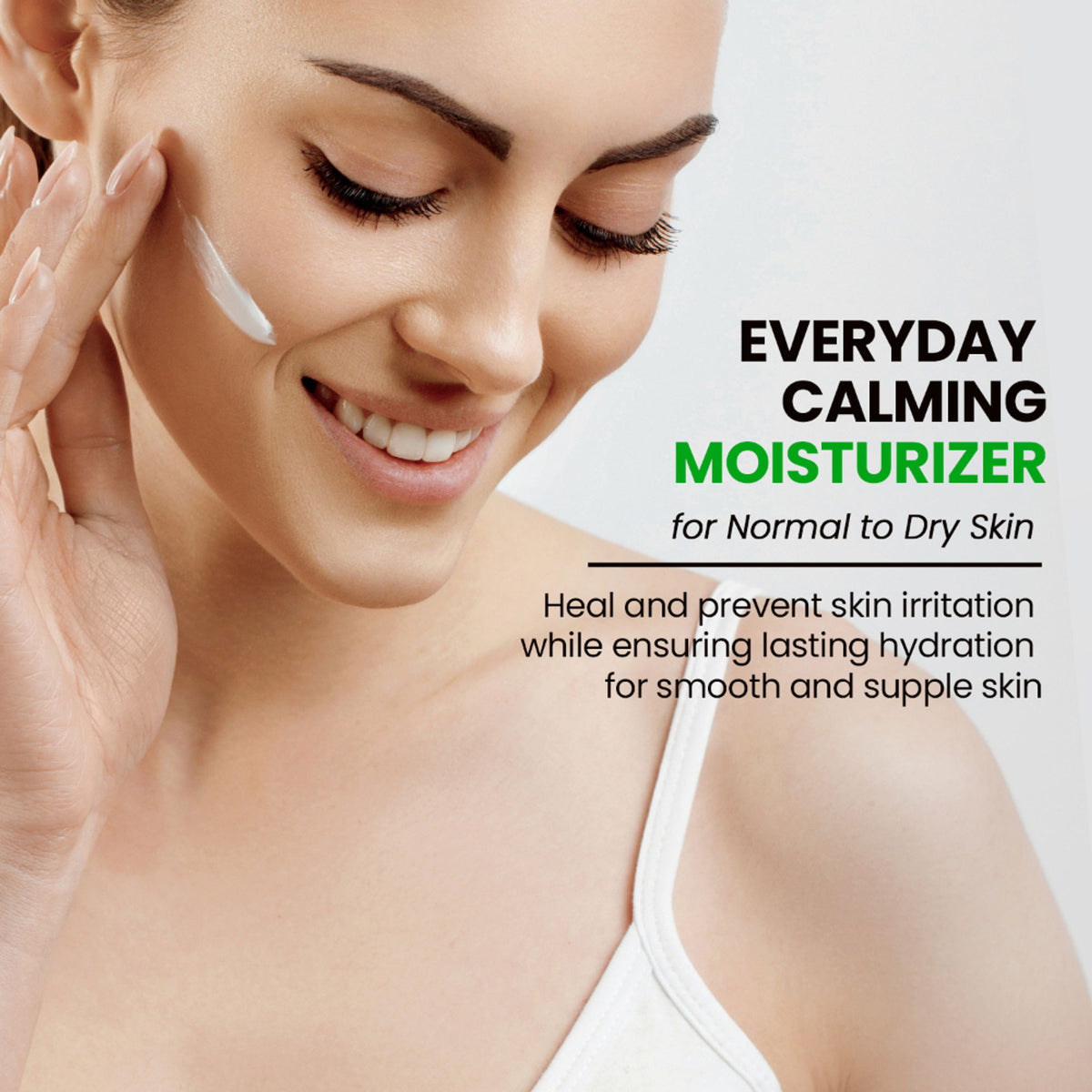 AromaMusk Ceramide and Hyaluronic Acid moisturizer jar with a clean, minimalist design and a white lid.