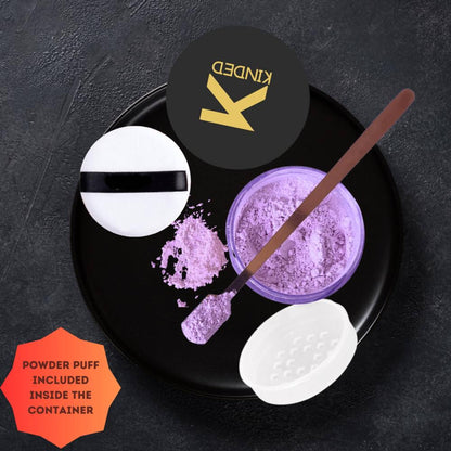 KINDED Setting Loose Powder with Puff - Violet Purple