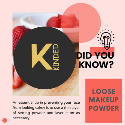 KINDED Setting Loose Powder with Puff - Violet Purple
