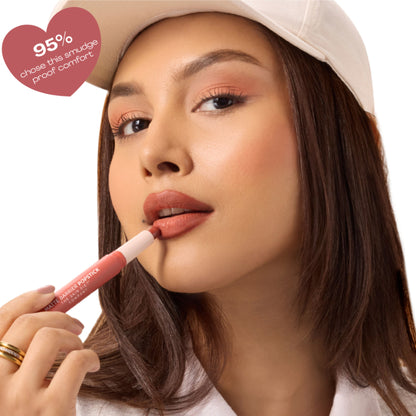 The Skin Diet Company Matte Barrier Popstick - Lipstick + Lip Liner - New York Nude