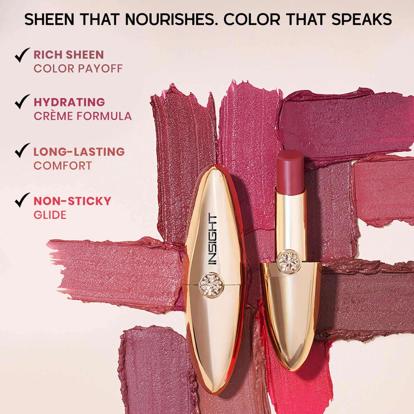 Insight Cosmetics Creme Comfort Lipstick - Sin In Silk