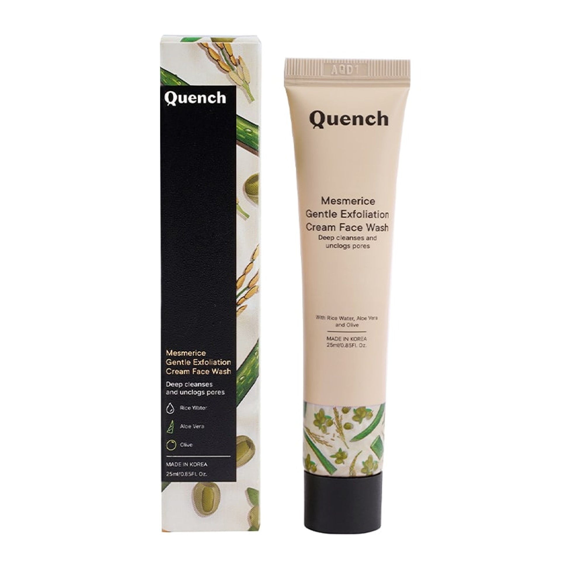 Quench Rice Water Gentle Exfoliation Cream Face Wash