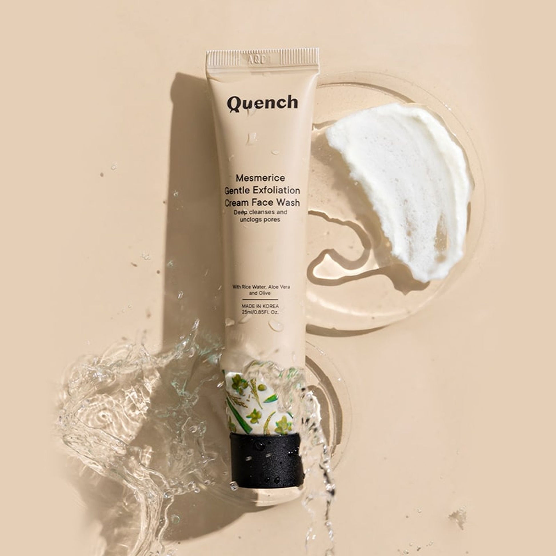 Quench Rice Water Gentle Exfoliation Cream Face Wash