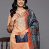 Dhiyona VA Women'sJacquard Zari Kurta with Trousers & With Dupatta