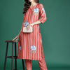 Dhiyona IE Floral Printed Regular Kurta with Trousers