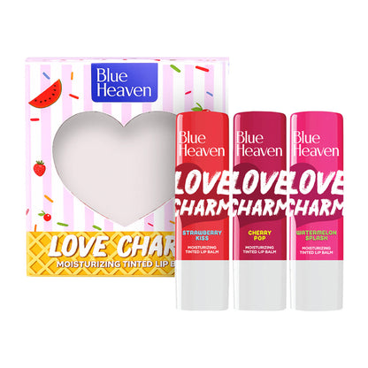 Blue Heaven Love Charm Tinted Lip Balm Pack Of 3 - Multicolor