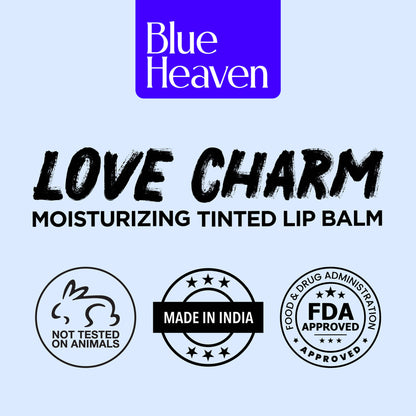 Blue Heaven Love Charm Tinted Lip Balm Pack Of 3 - Multicolor