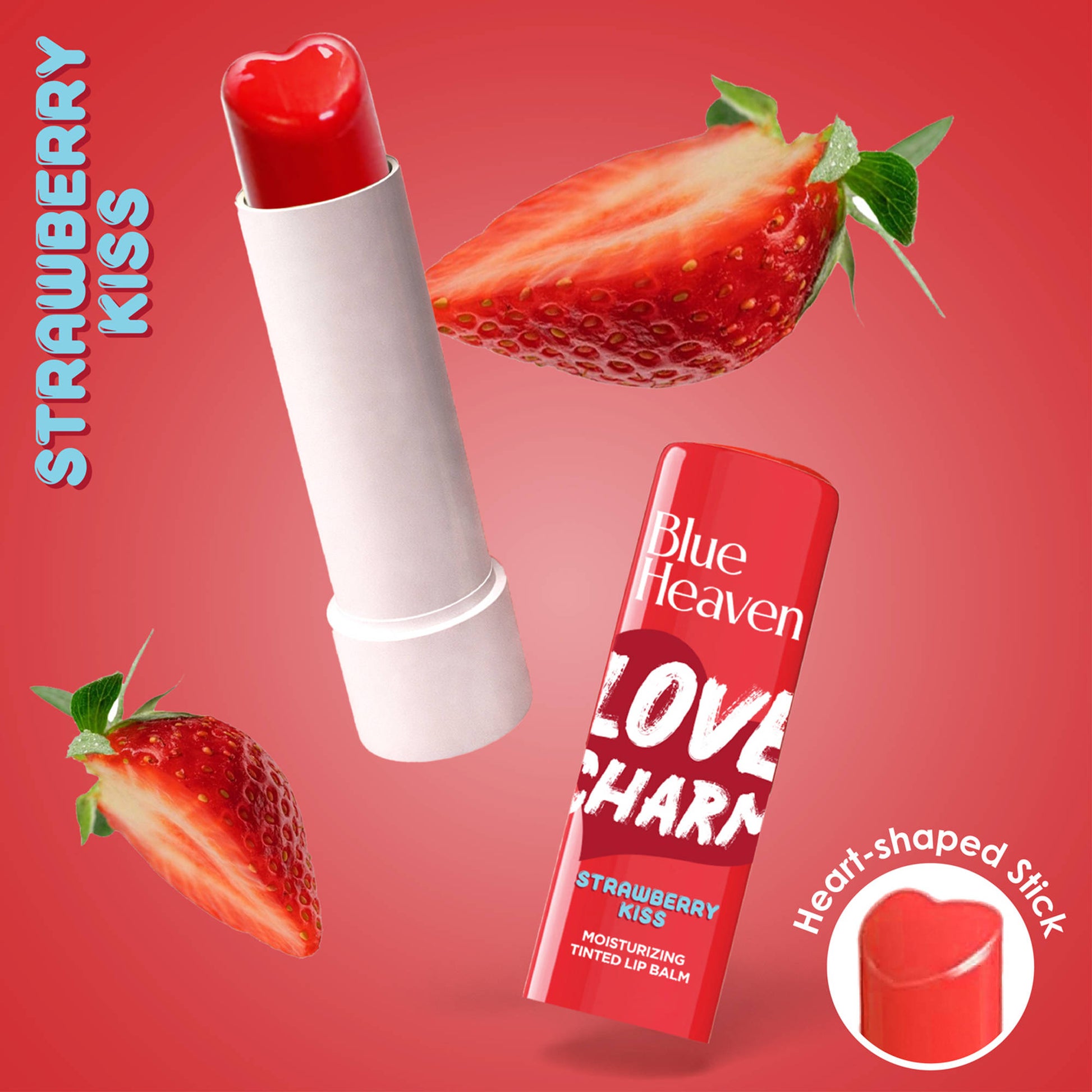Blue Heaven Love Charm Tinted Lip Balm Pack Of 3 - Multicolor