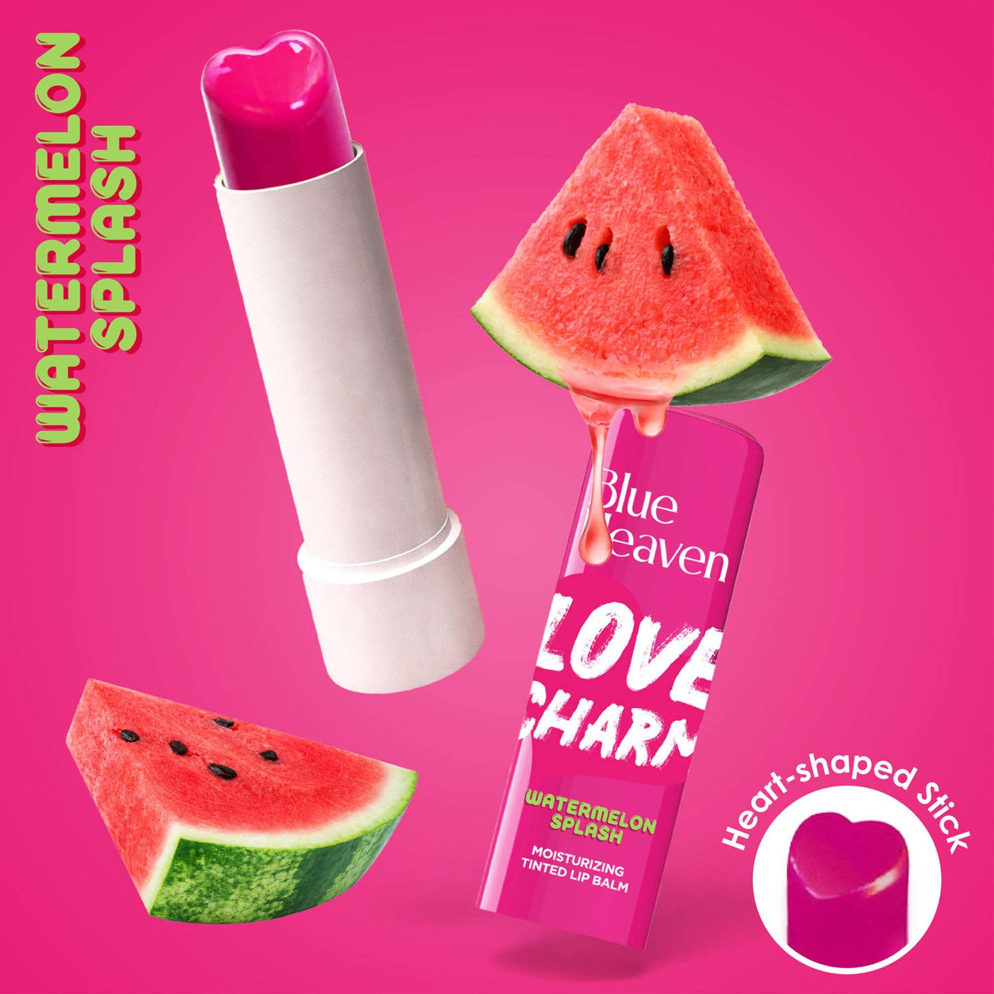 Blue Heaven Love Charm Tinted Lip Balm Pack Of 3 - Multicolor