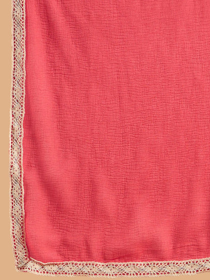 Paisley Printed Straight Kurta With Trousers & Dupatta