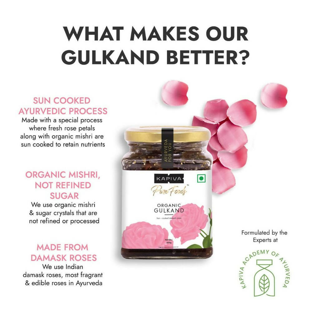 Kapiva Ayurveda Pure Foods Organic Gulkand - Indyancart