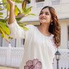 Dhiyona IE Floral Printed Pure Cotton Straight Kurta With Trouser