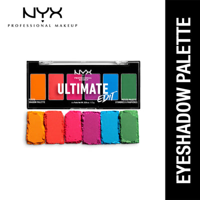 NYX Professional Makeup Ultimate Edit Petite 6 Color Shadow Palette Brights - Brights