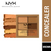 NYX Professional Makeup Conceal, Correct, Contour Palette - Light - 3CP03 Deep/Profond