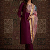 Indyancart IE Women Floral Embroidered Sequinned Liva Kurta With Trousers & With Dupatta
