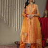 Dhiyona VA Women's Printed Sequinned Kurta With Trousers & Dupatta