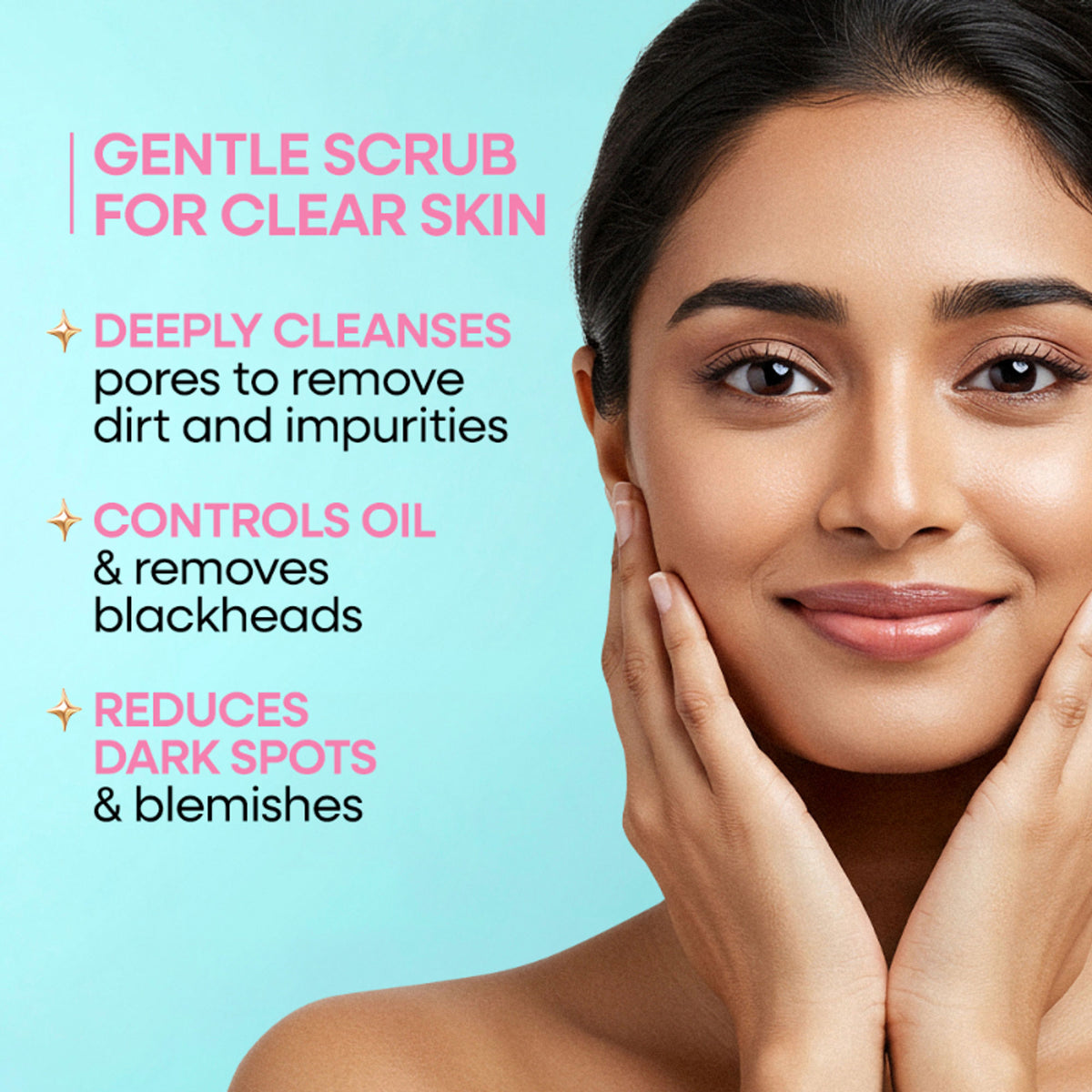 Nykaa Naturals Tea Tree & Neem Detox Face Scrub For Purifying, Acne Control & Clear Skin Glow - Tea Tree & Neem